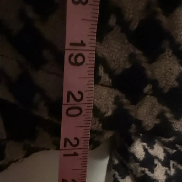 Banana Republic Black and Tan Houndstooth Pea Coat Small - Picture 8 of 8